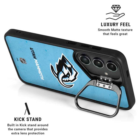 NHL Utah Mammoth Distressed Blue Galaxy S25 Ultra Kickstand Case